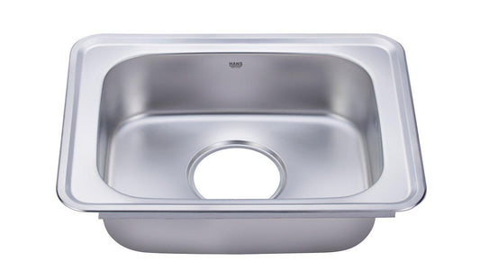 ISS 630 stainless steel single bowl sink 63 cm Inset durable stainless steel sinks UAE