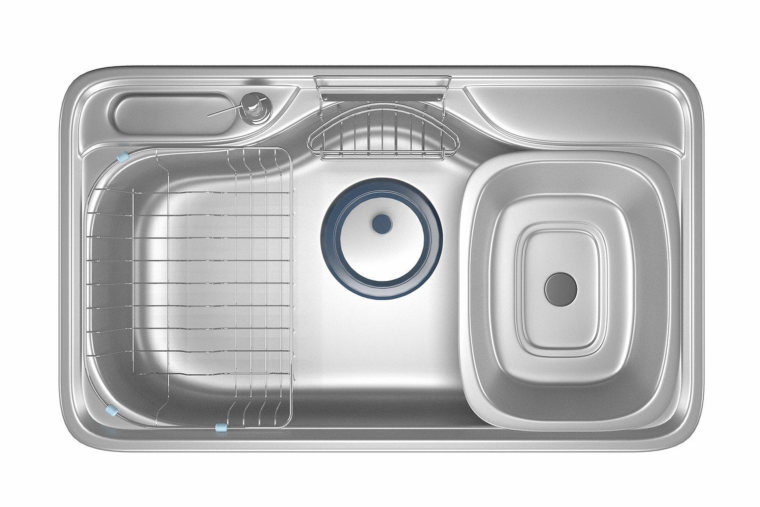DJIS 850p Premium | stainless steel | Single Bowl | 85 cm 